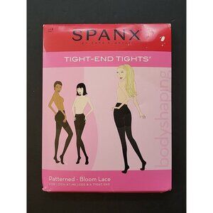 Spanx Tight End Tights Patterned Bloom Lace Body Shaping Size B 115-150lbs